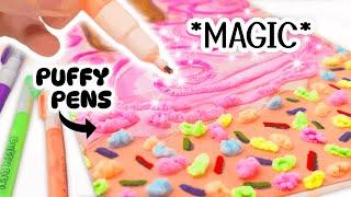 Drawing with MAGIC PUFFY PENS | Draw Your Journal Episode 14