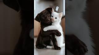 Pup And Kitten’s Cute Hug Sparks Pure Joy!