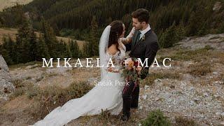 Chic Banff Mountain Wedding Film — Mikaela + Mac (4k Sneak Peek)