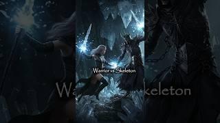 ️vs Ice Warrior vs Skeleton !! #battle #duel #demon #versus #shorts #yokai #skeleton