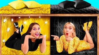 غرف سرية تحت السرير | ريتش vs كسر مواقف مضحكة Fun Fun Challenge