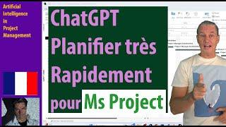 #1 IA en Gestion de Projet  ●  Planification Ultra Rapide avec Ms Project et ChatGPT ● openai #10