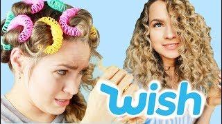 Testing Weird Hair Rollers from WISH - KayleyMelissa