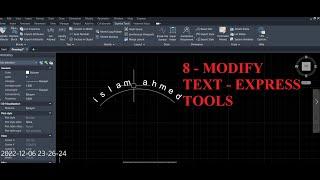 8 - MODIFY TEXT - EXPRESS TOOLS AUTOCAD 2023