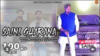 SAINI GHARANA  (OFFICIAL VIDEO) || NEW SAINI SONG || ABHISHEK SAINI || SHIVA SAINI ||DJ SONG