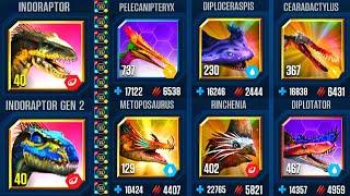 CHALLENGE INDORAPTOR VS INDORAPTOR GEN 2 | JURASSIC WORLD THE GAME