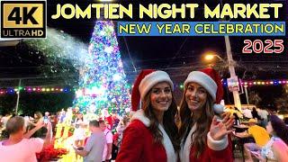 New Year celebration at Jomtien Night Market   2025 Pattaya Thailand