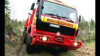 Mercedes 6x6 Recovery Truck VS Excavator - Arosbärgarna & Terribärgarn