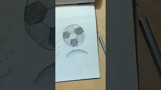 How to draw football pencil sketching