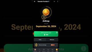 در بخش AirDrop همستر گزینه درست برای کیف پول انتخاب کنید#همستر