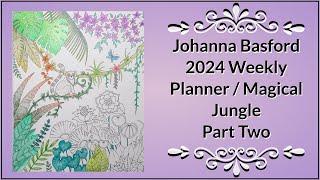 Johanna Basford 2024 WeeklyPlanner / Magical Jungle - Lemur and Leaves (Part 2)