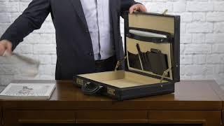 HOW TO PACK | The Scanno Slim Leather Attaché Case