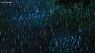 Rain and Thunder at Night on Metal Roof | Helps Reduce Anxiety While Sleeping