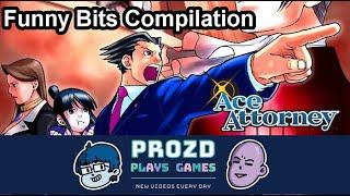 ProZD Plays Games - Funny Bits Compilation | Phoenix Wright: Ace Attorney (Complete)