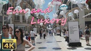 From the Beach to the Center of Malaga - Spain 4K Travel Channel