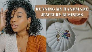 JEWELRY BUSINESS DAY IN THE LIFE! rebranding, launching gold jewelry + polymer clay earrings