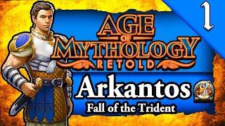 NEW* AGE OF MYTHOLOGY RETOLD! Age of Mythology Retold: Fall of the Trident Campaign 4K Gameplay #1