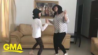 This aunt and her niece choreographed a coronavirus quarantine dance routine l GMA Digital