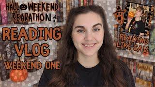 highly anticipated books + dnfs | halloweekend readathon weekend 1 reading vlog | horror & thriller