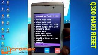 MICROMAX Q300 HARD RESET