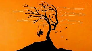 Easy Romantic Scenery Drawing. #ripon'sart