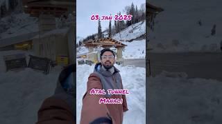 Snow update at Atal Tunnel // 03 Jan 2025 // #manali #travel #ataltunnel #snow #snowfall #tour #100