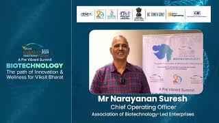 Eminent Speaker : Mr Narayanan Suresh at pre vibrant Gujarat Summit GSBTM 2023