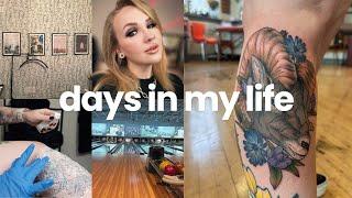 VLOG | Esthetics Classes, Finalizing My Salon, & New Tattoo