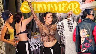 SUMMER 2024 CLOSET CLEANOUT *trying on all my clothes & closet organization*