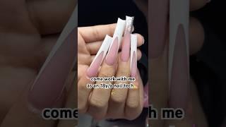 she wanted triple XL nails… | nail tech vlog  #nails #nailtechvlog #nailtech #xxxlnails