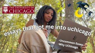 reading my uchicago essays + tips