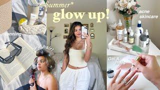 HOW TO GLOW UP FOR SUMMER️ my glow up guide, acne skincare for glowy skin, fitness tips, & more!