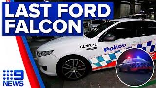 End of an era for the Ford Falcon as police patrol car | 9 News Australia