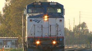 Amtrak & Metrolink Trains (FEATURING DASH 8 #507) @ Sand Canyon Ave (April 2nd, 2013)