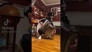 Squatting and playing "Moskau" on Accordion #shorts #accordion