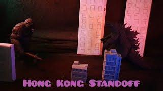 Godzilla vs Kong 2021 - Hong Kong Standoff (Stop Motion recreation)