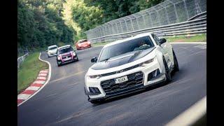 Almost CRASH Nurburgring - Camaro ZL1 1LE 2018 test drive - Near collision in flugplatz