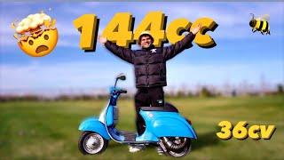 PROVO UNA VESPA 50 Special con gli STEROIDI  144cc quattrini (non sta giù’) 