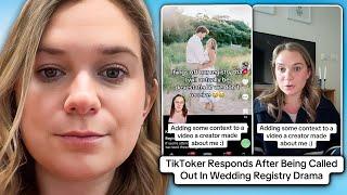 TikToker Responds After Being Called Out In Wedding Registry Drama