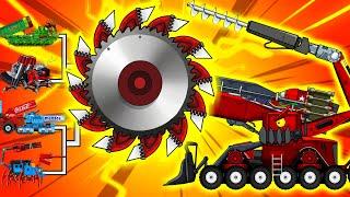 Monster Splitter "Coarse Pitch Blade" / Trench Digging Machine/ Track Trenchers | Arena Tank Cartoon