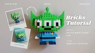 How to Build Bricks Make a Wise Life Alien w2601-42 ASMR Step-by-Step Building Blocks Lego Tutorial