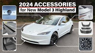 2024 Tesla Model 3 Highland Must Have Accessories! #tesla