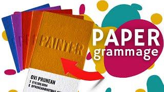 How to choose Paper Grammage (for packaging, business cards, flyers...)