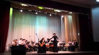 Tango en skai(R.Dyens), Cuban dance(anonim). Conductor - Marina Piskunova, Guitar - Elena Golovina