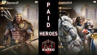 NEW PAID HEROES BEOWULF AND LANCELOT REVIEW - Rise of Castles Ice and Fire