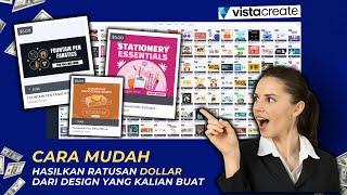 TUTORIAL DESAIN DI VISTACREATE | Kreator | Hasilkan Dollar !!