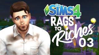 The Sims 4 | Rags to Riches Homeless Challenge - Episode 03 | MAKIN' $