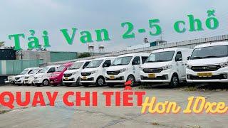 Báo giá một dàn XE TẢI VAN CŨ 2 chỗ và 5 chỗ chạy giờ cao điểm của An Sương Auto bãi lớn nhất Q12