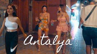 Antalya Turkey Nightlife 2024 4k Walking Tour  Must See! Best Nightlife Türkiye