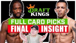 DRAFTKINGS: UFC Vegas 100: Magny vs. Prates FULL CARD Predictions